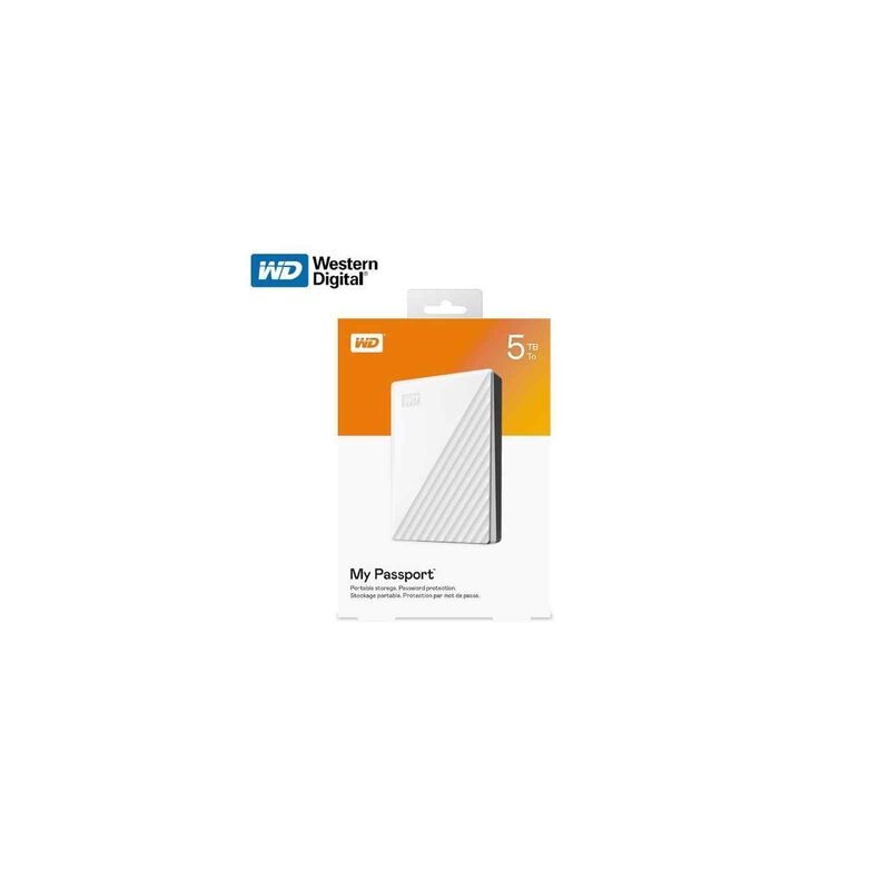 WESTERN DI My Passport 5tb White Worldwide -new Id WDBPKJ0050BWT-WESN-image null