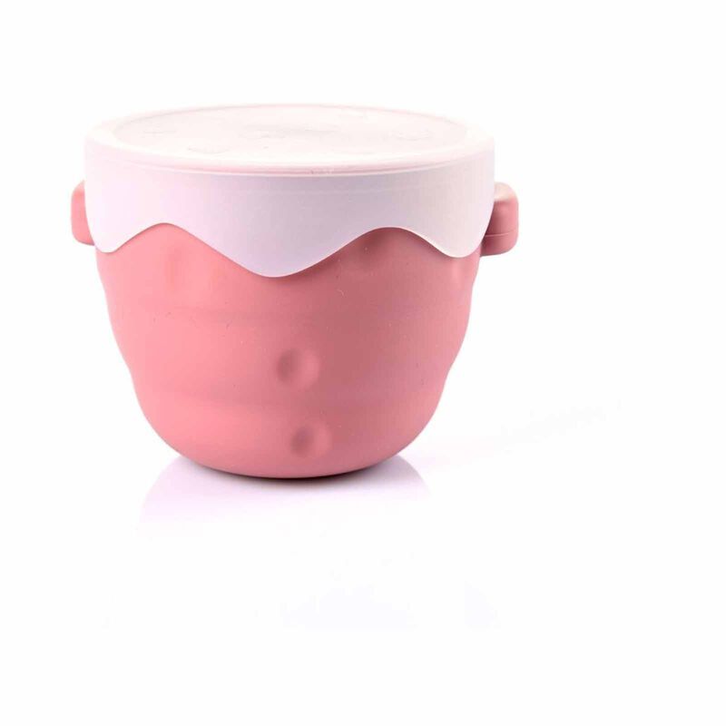 SNAPKIS Dark Pink COLL SIL SNACK CUP-image null