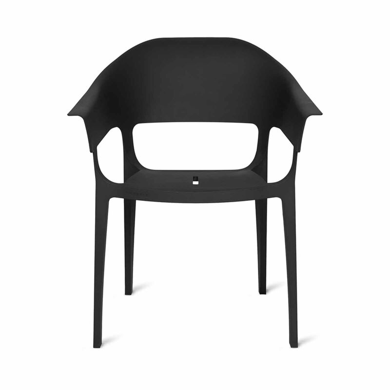 PHOENIX Kyo Chair Moon Black66 X 63.5 X 80 Cm KYO-image 1