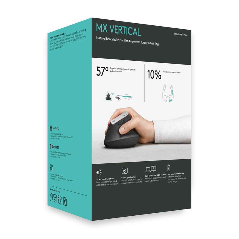 LOGITECH Mx Vertical Wireless Ergonomic Mouse 910-005449-image 17