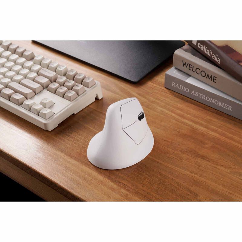 KEYCHRON M5 8k 2.4 Ghz Wireless Ergonomic Vertical Mouse - White KYCN-M5-A24-image 9