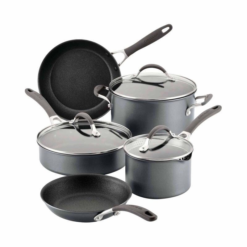 CIRCULON Scratchdefense A1 Nonstick 8 Piece Cookware Set 81838-image 1