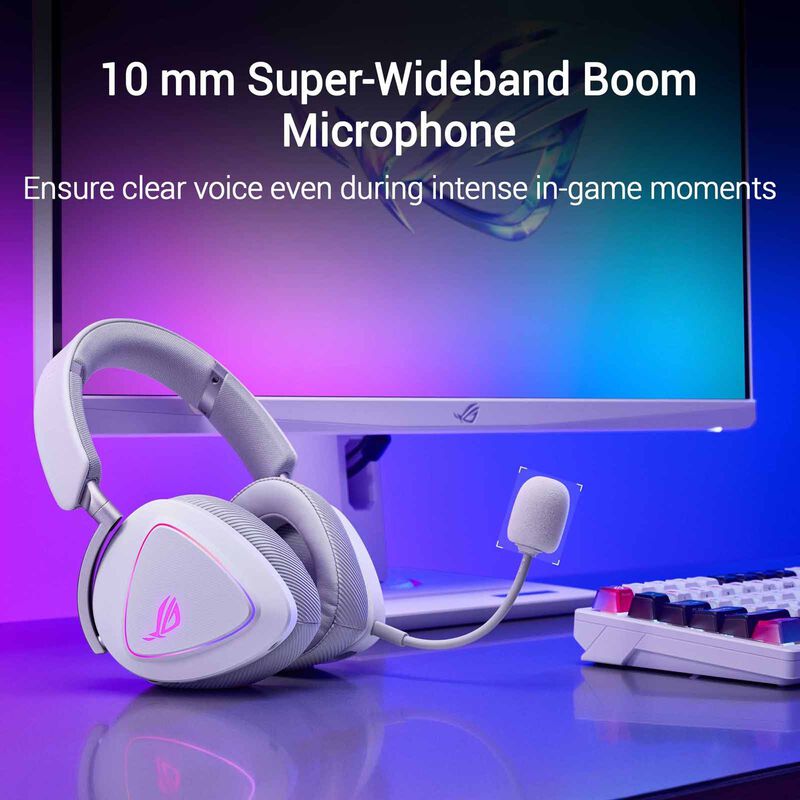 ASUS Rog Delta Ii Tri-mode Wireless Headset White A701 ROG DELTA II/WHT-image 13