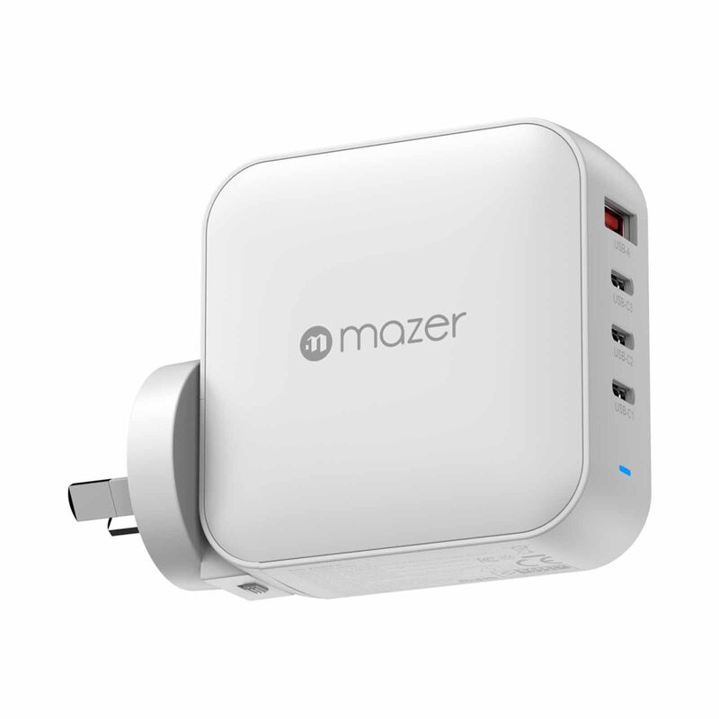 MAZER Prestigegan Pd3.1 165w 3c1a With Travel Plugs - White M-G165W-V5-WH-image 2