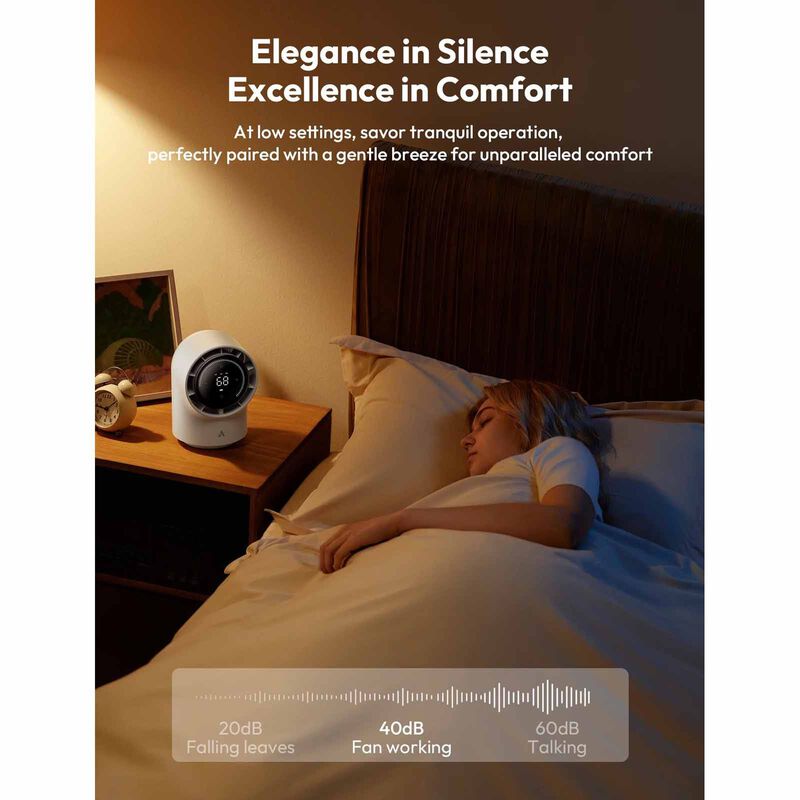 AECOOLY Dc Desk Fan-white TB01-W-image 4