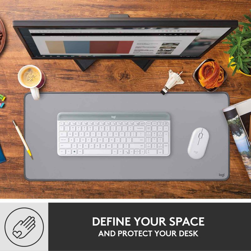 LOGITECH Desk Mat Studio Series - Mid Grey 956-000046-image 2