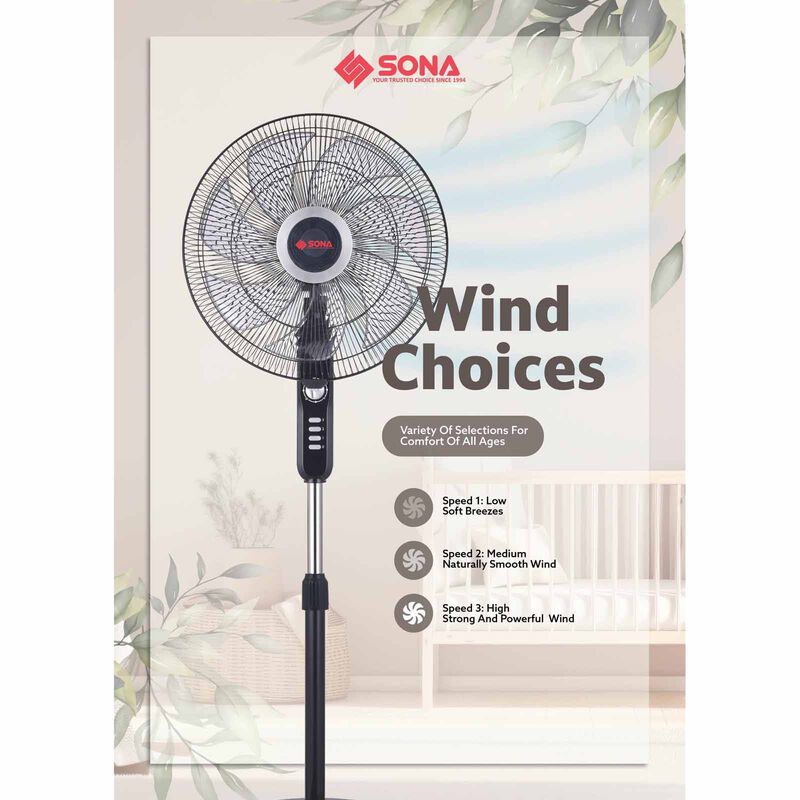 SONA 18 In Stand Fan SFS1172-image 5