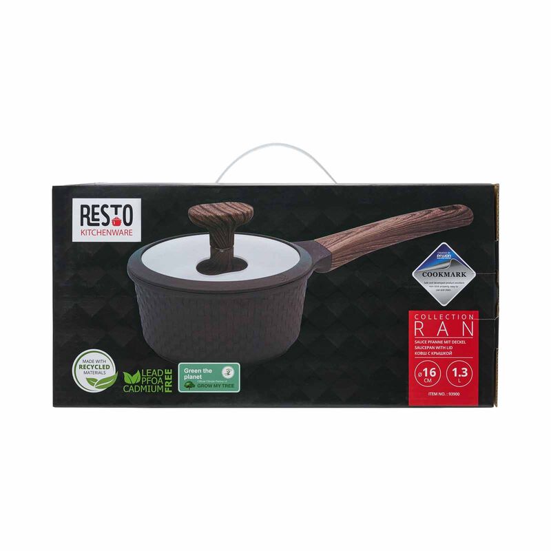 RESTO Sauce Pan With Lid 16inch - Black 93900-image 4