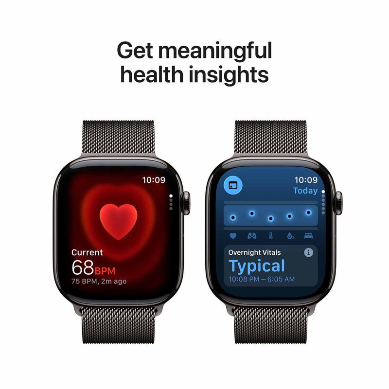 APPLE Watch Series 11 Gps + Cellular 46mm Slate Titanium Case With Slate Milanese Loop - M/l MFD44X/A-image 6