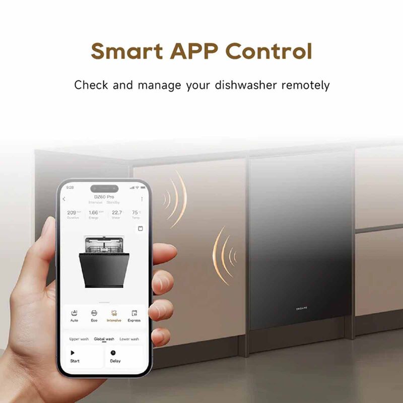 DREAME Fully Integrated Dishwasher - 15 Place Setting (exclude Installation) DZ60 PRO-image 9