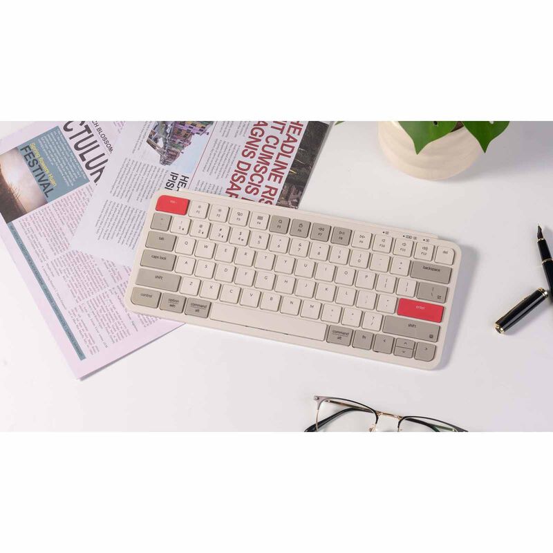 KEYCHRON B1 Pro, 77 Key, Retro Red, Ultra-slim Wireless Keyboard KYCN-B1P-K13-image 3