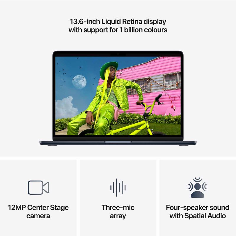 APPLE 13-inch Macbook Air: M5 Chip With 10-core Cpu, 8-core Gpu, 16gb, 512gb Ssd, 70w-midnight Z1L60000M-image 5