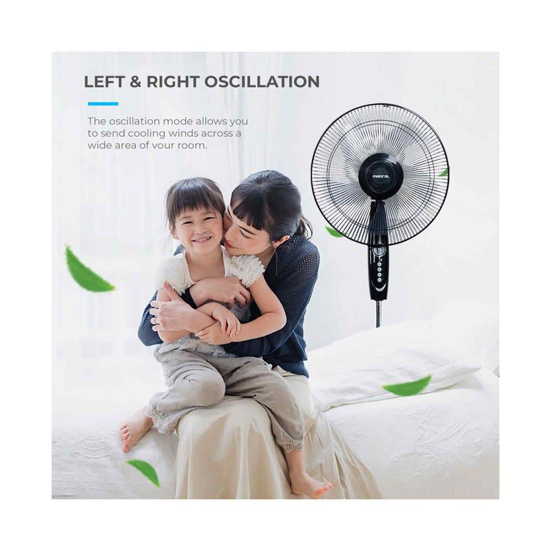 MISTRAL 16 In Stand Fan -black MSF1609-image 9
