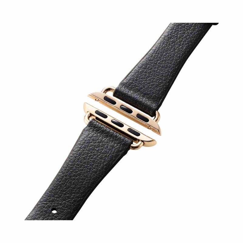 ELECOM Slim Soft Leather Apple Watch Band 41/40/38mm (grey) AW-41BDLJGY-image 2