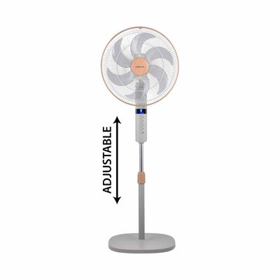 MISTRAL 16 In Dc Stand Fan With Remote Control (wood-grey) MSF1653DR-WG