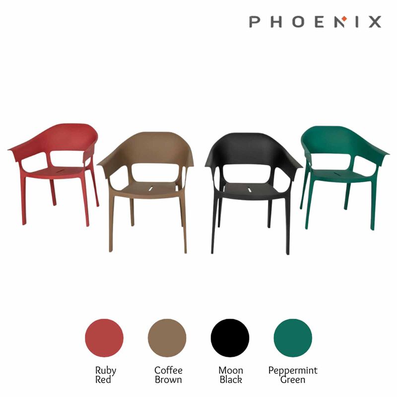 PHOENIX Kyo Chair Coffee Brown66 X 63.5 X 80 Cm KYO-image 4