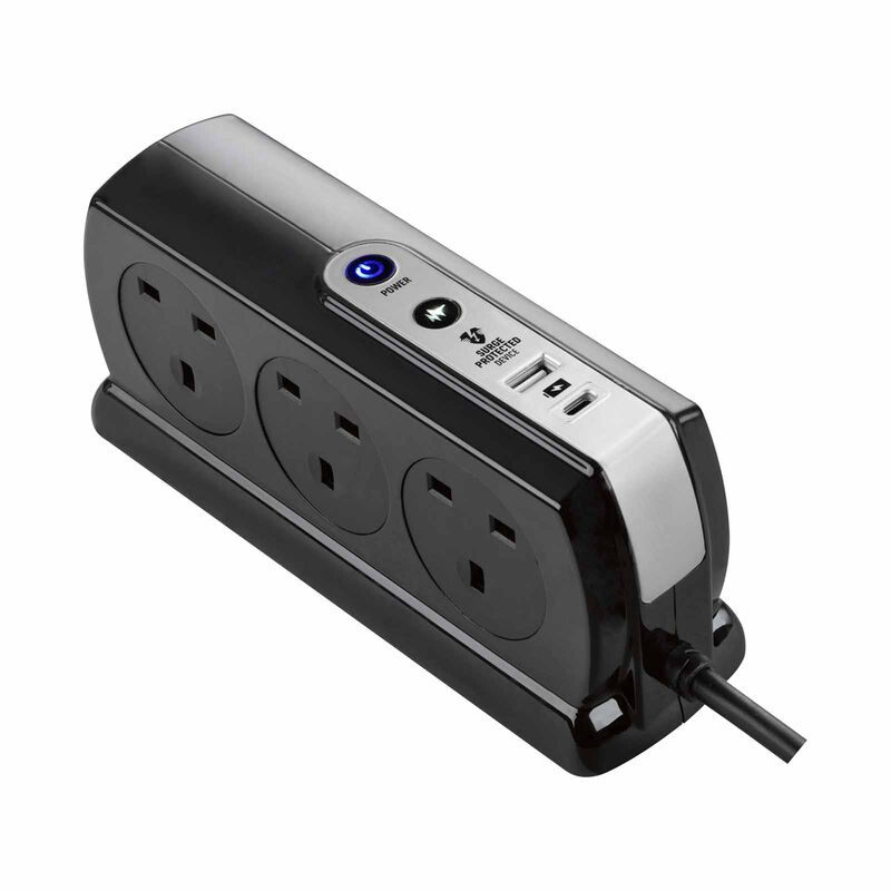 MASTERPLUG 6 Socket 2m Surge+switched Extension W Usb A+c SRGDSUAC2062PB-image 8