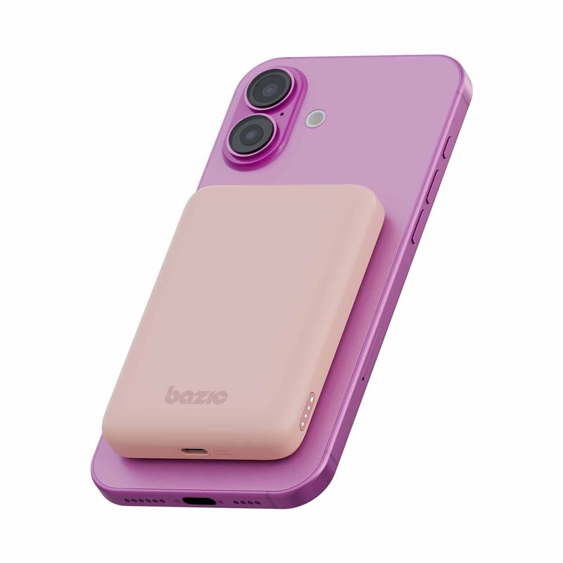 BAZIC Gopower Snap 5k, 3in1 5000mah Wireless Powerbank With Apple Watch Charger - Peach GPW-SNAP5K-PNK-image 3