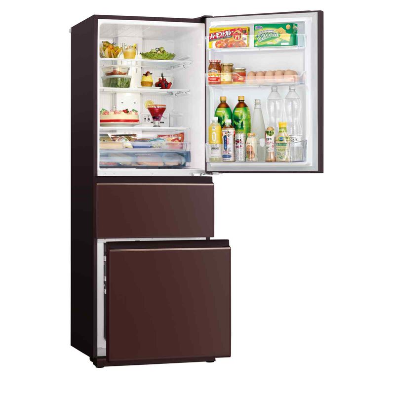 MITSUBISHI 3 Dr Fridge (net 266l) (glass Brown) MR-CGX41EN-GBR-P-image 3