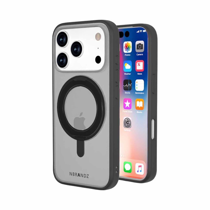 N.BRANDZ Mag360 Touch 360 Rotation Protective Case For Iphone 17 Pro-mattblack N-MAG360-IP17P-MB-image 4