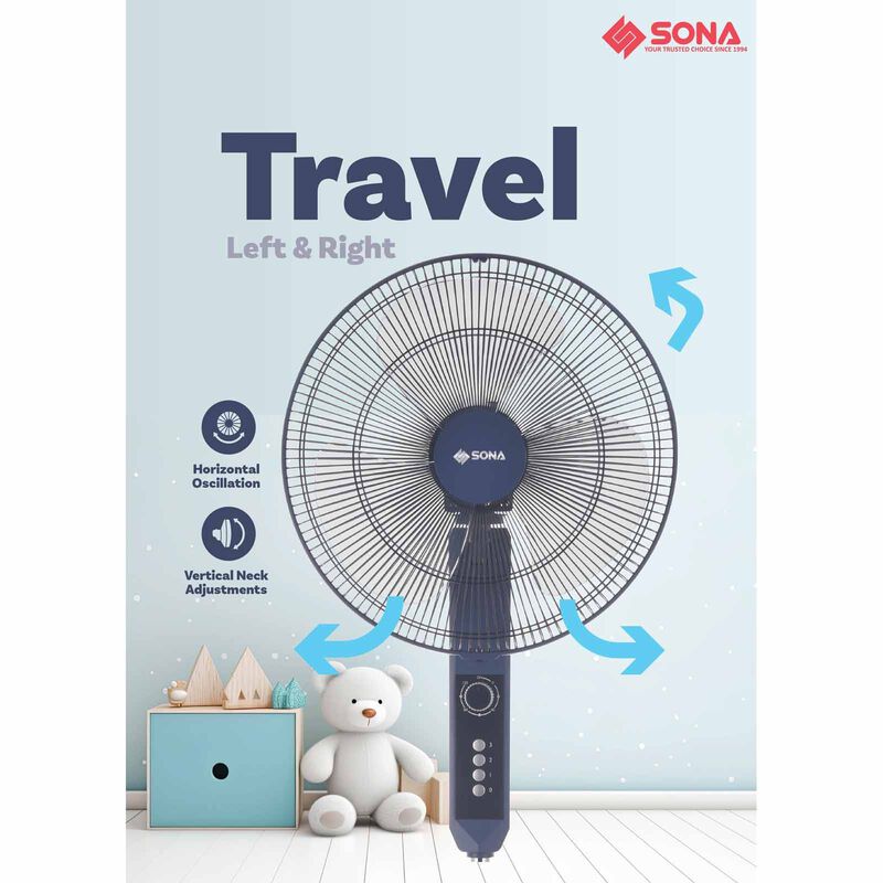 SONA 16 In Stand Fan With Remote Control SFS6412-image 6