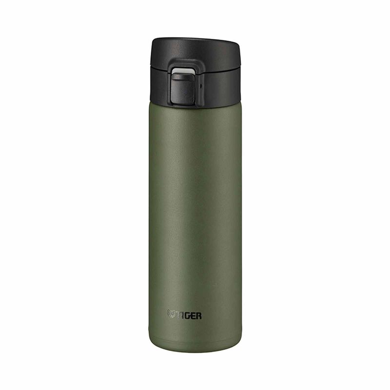 TIGER 0.48lt Push Button Lid Stainless Steel Bottle (moss Green) MKA-K048 (GK)-image 1