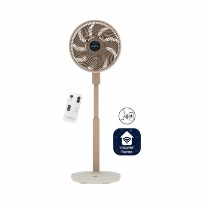 MISTRAL 12 In Bldc High Velocity Stand Fan With Remote & Wifi - Pink Creme MHV9812DRW-PH