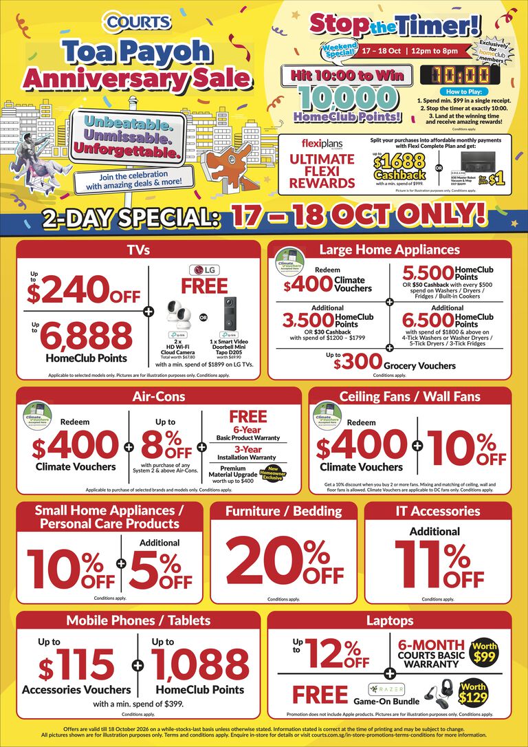 Toa Payoh Anniversary Sale