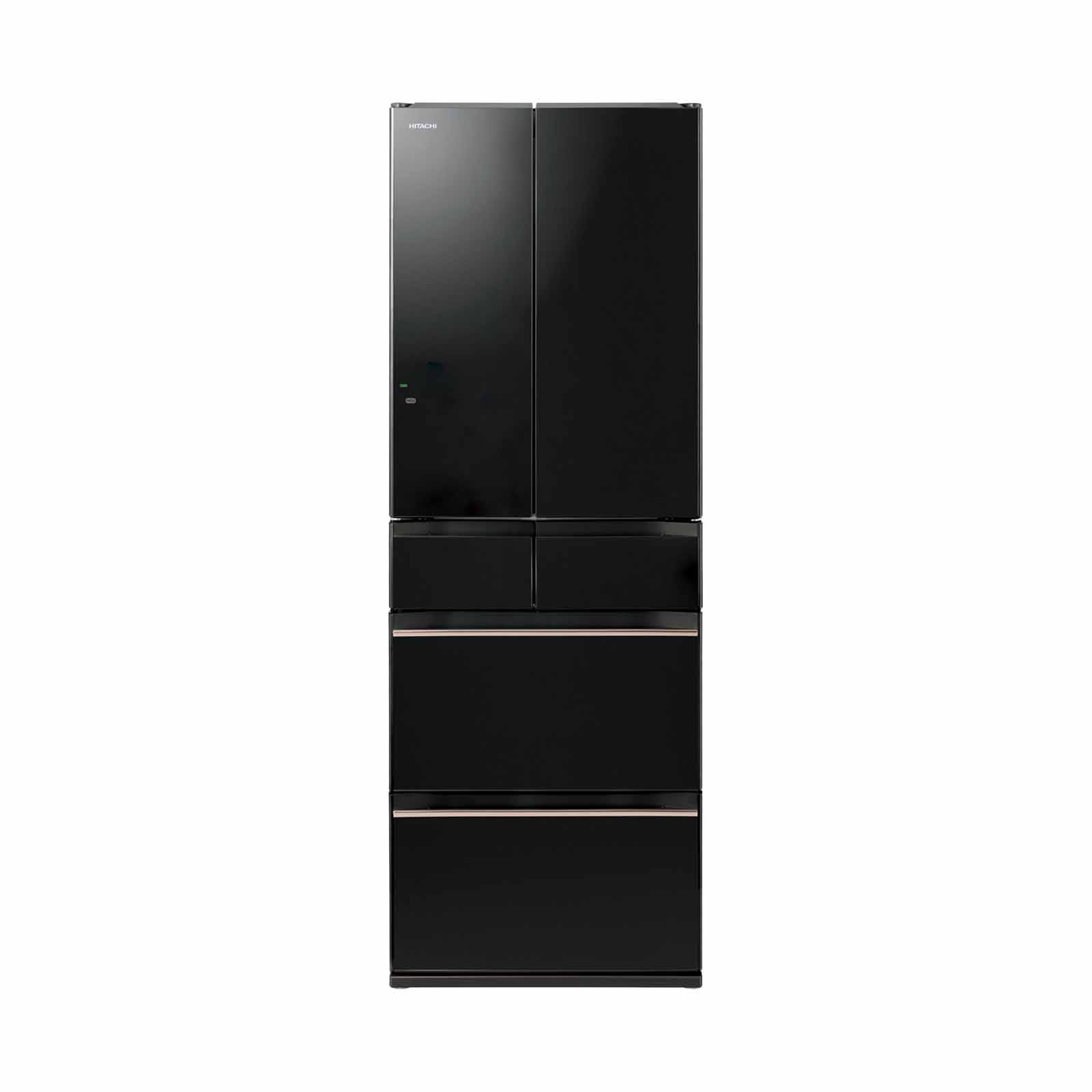 Shop HITACHI 6 Door Fridge (533l) Crystal Black R-HW540WS-XK in