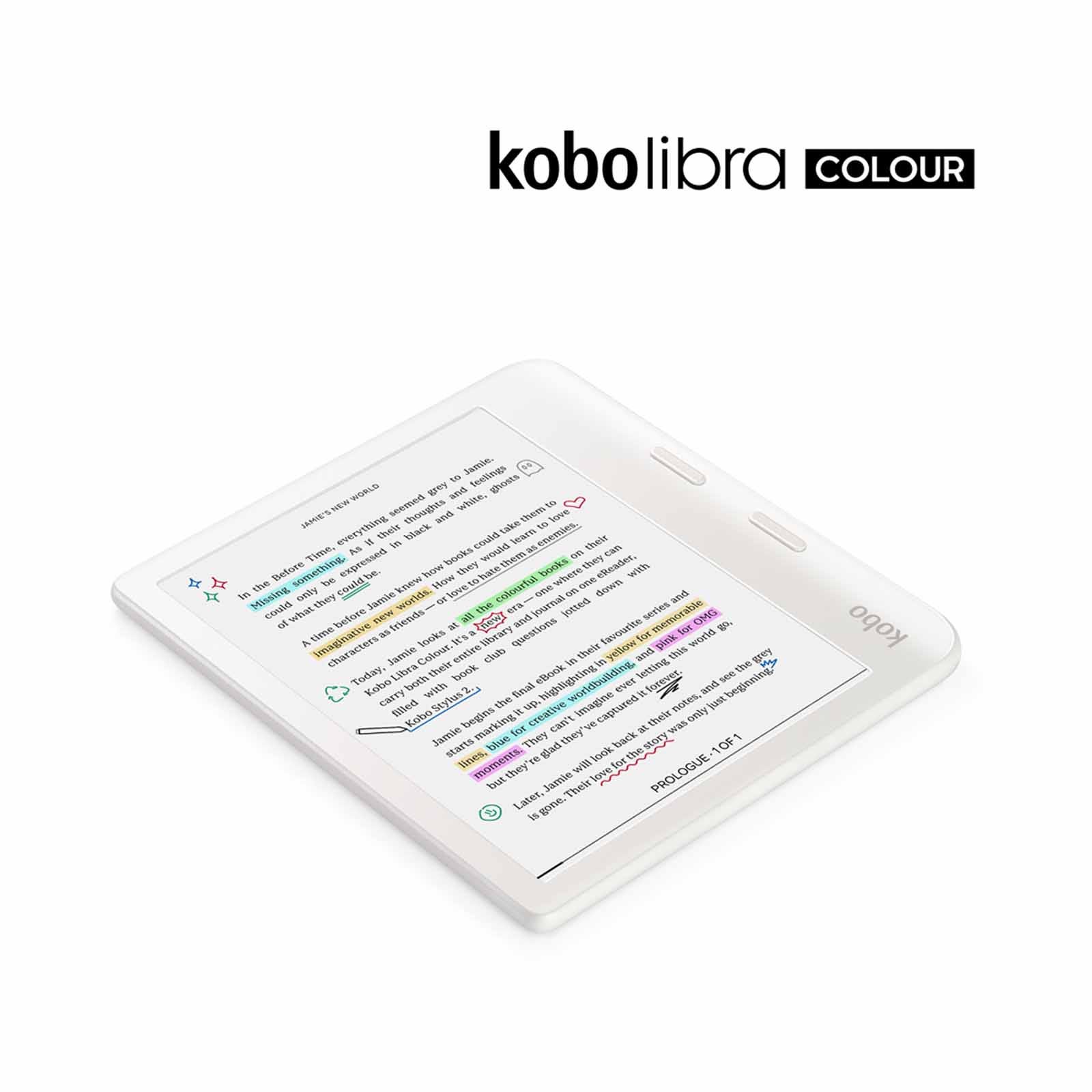 Shop RAKUTEN KO Kobo Libra Colour (white) Kaleido 3 N428-KU-WH-K