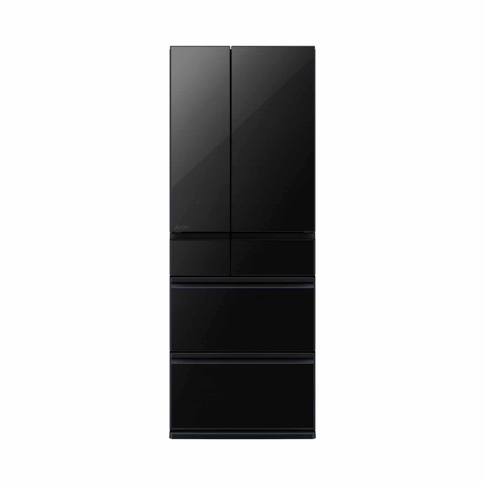 Shop MITSUBISHI Multi Door Fridge (608l) - Glass Black MR-WZ61K