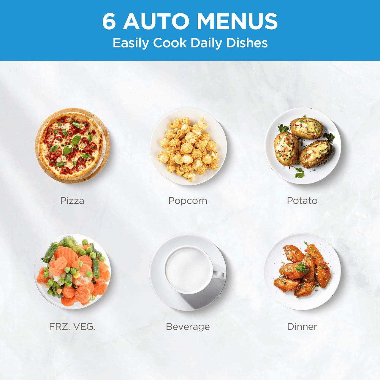 6 AUTO MENUS - Easily Cook Daily Dishes