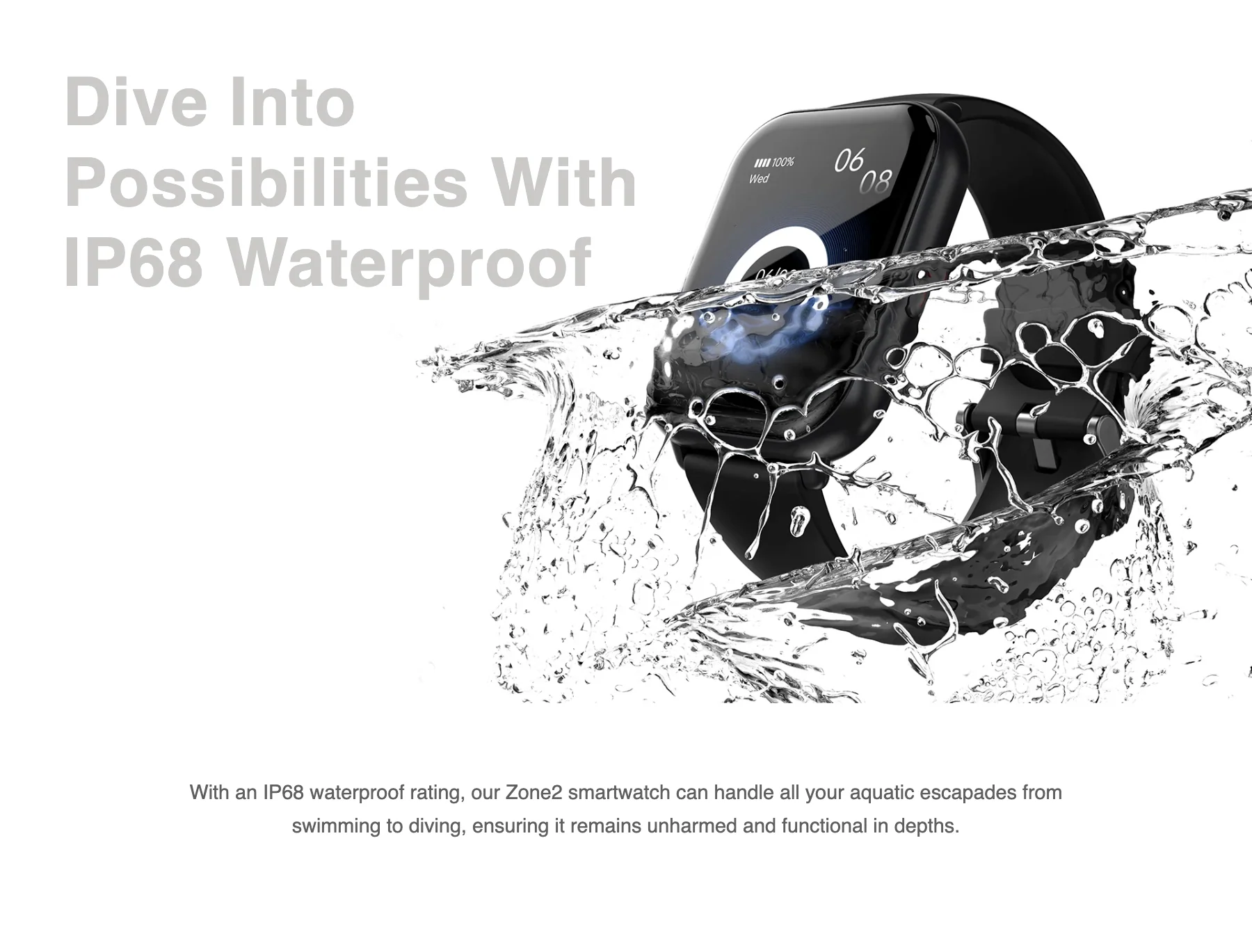 Dive Into Possibilities With 1P68 Waterproof