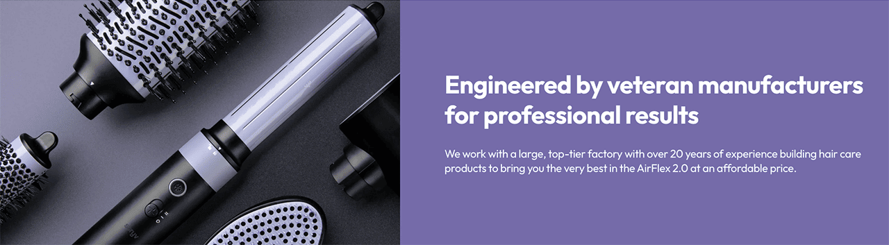 Engineered by veteran manufacturers for professional results
