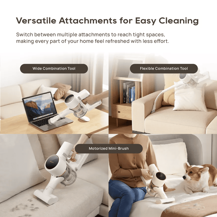 Versatile Attachments for Easy Cleaning