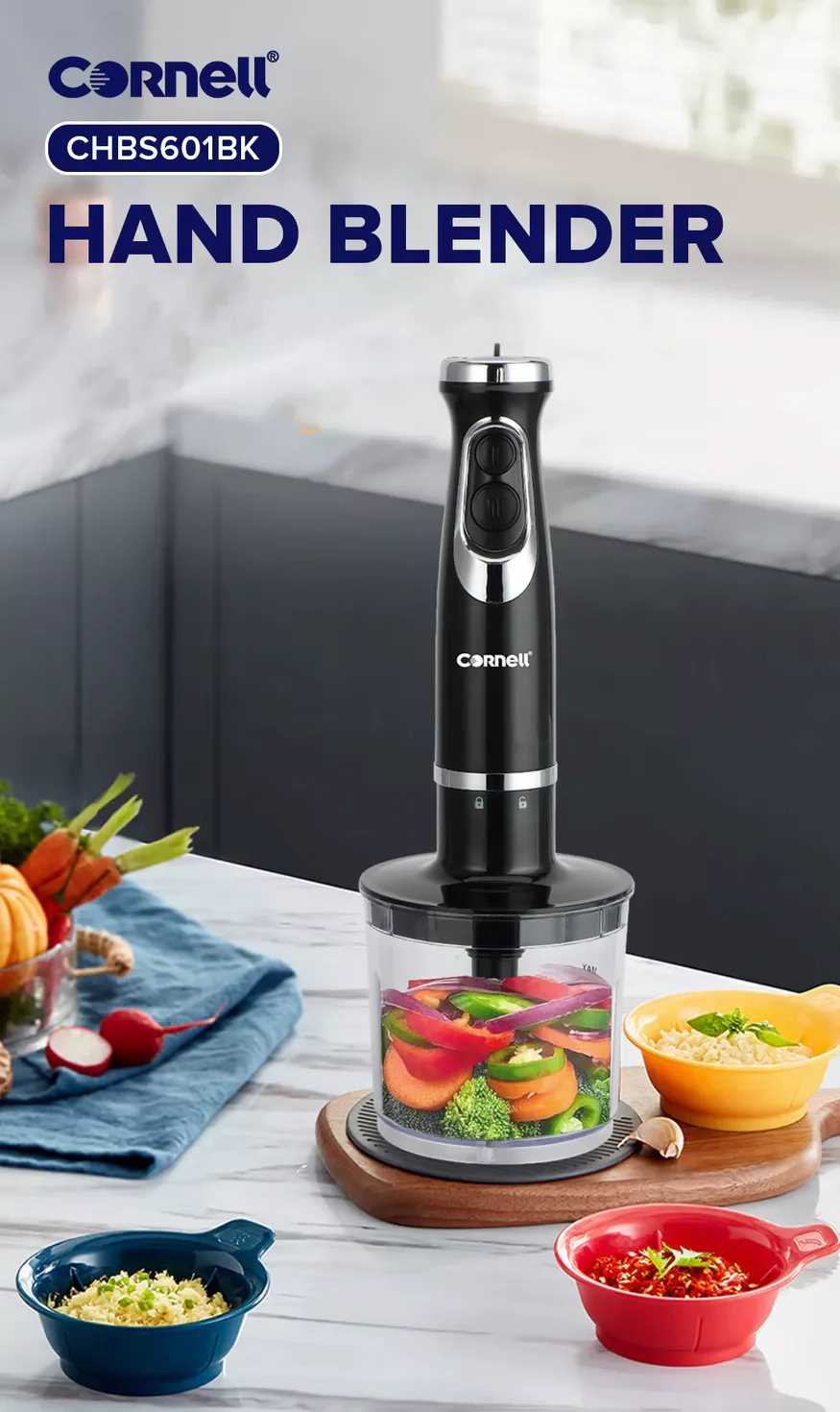 Cornell CHBS601BK Hand Blender