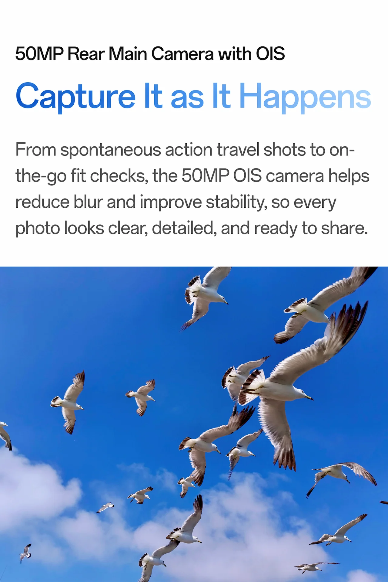 50MP Rear Main Camera with OIS