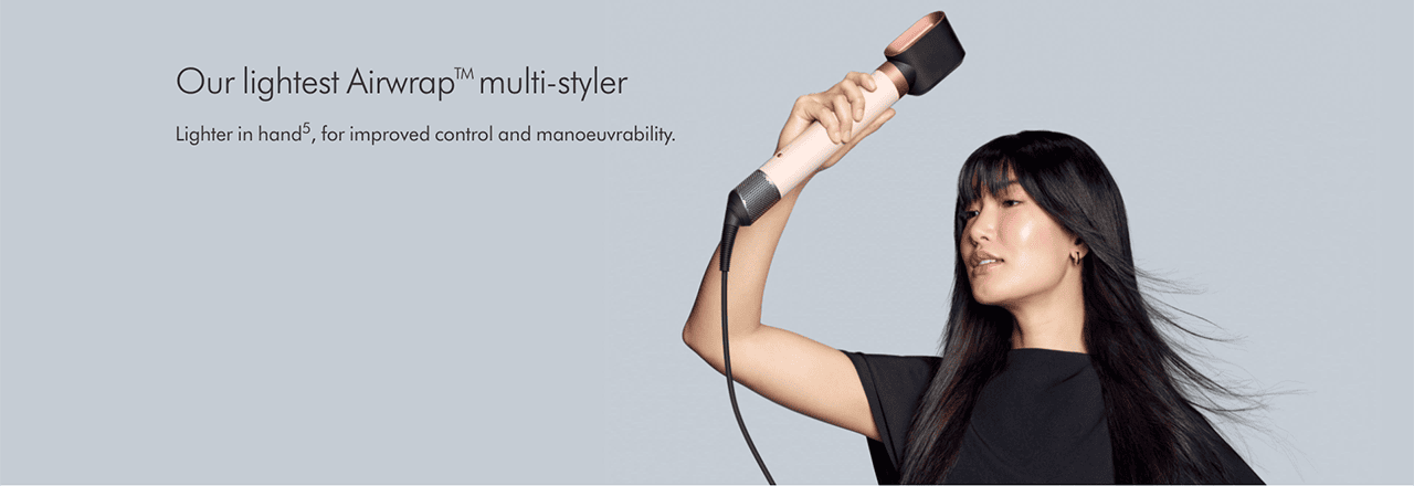 Our lightest Airwrap™ multi-styler