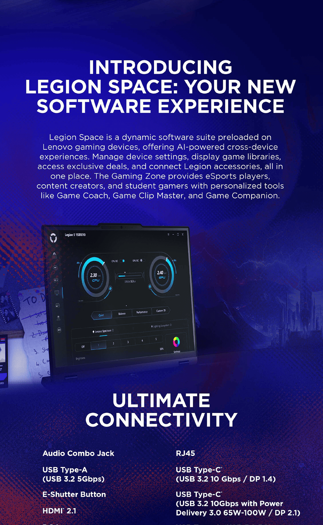 INTRODUCING LEGION SPACE: YOUR NEW SOFTWARE EXPERIENCE