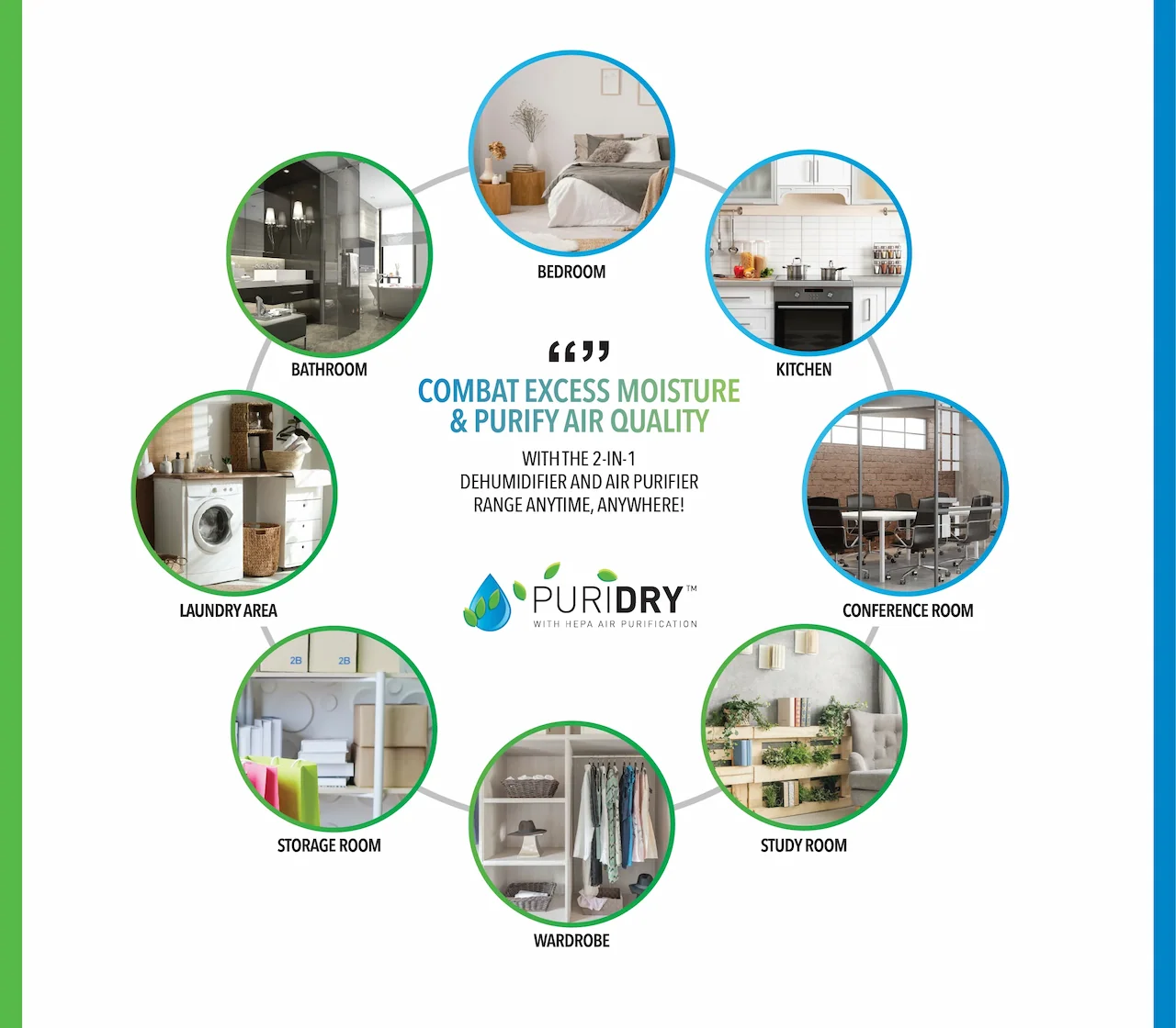 COMBAT EXCESS MOISTURE & PURIFY AIR QUALITY