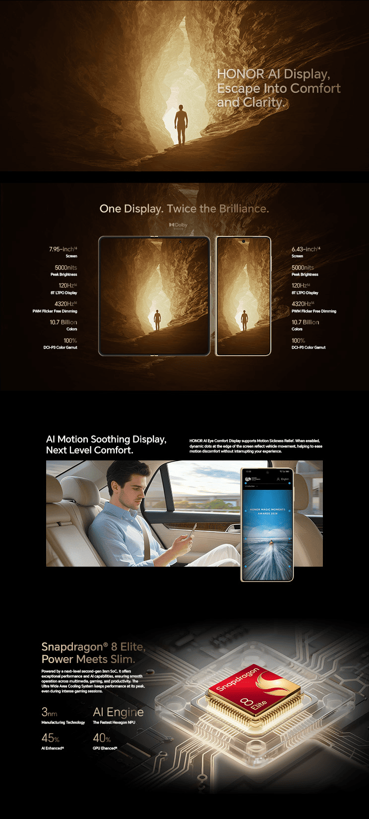 HONOR AI Display, Escape Into Comfort and Clarity.