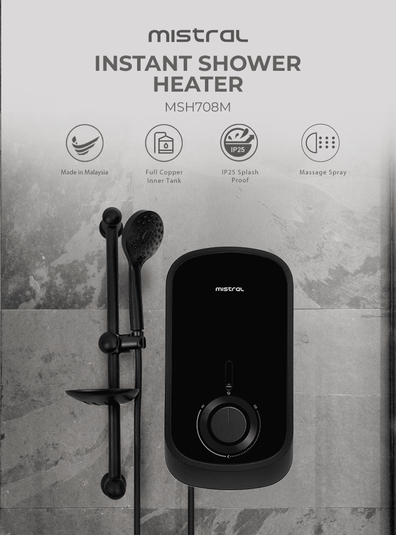 mistraL INSTANT SHOWER HEATER MSH708M