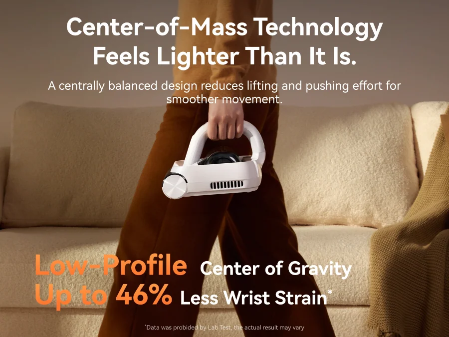 Center-of-Mass Technology Feels Lighter Than It Is.