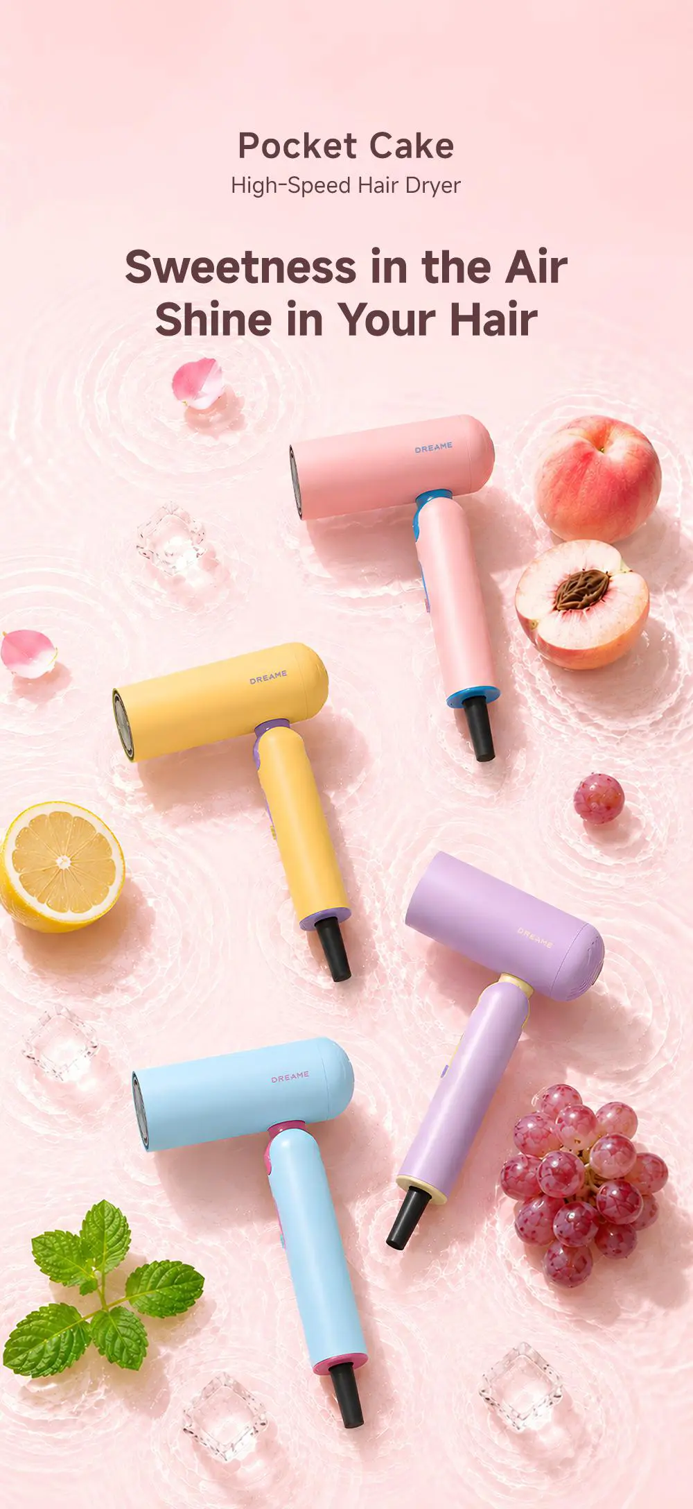 Dreame Pocket Cake High-Speed Hair Dryer