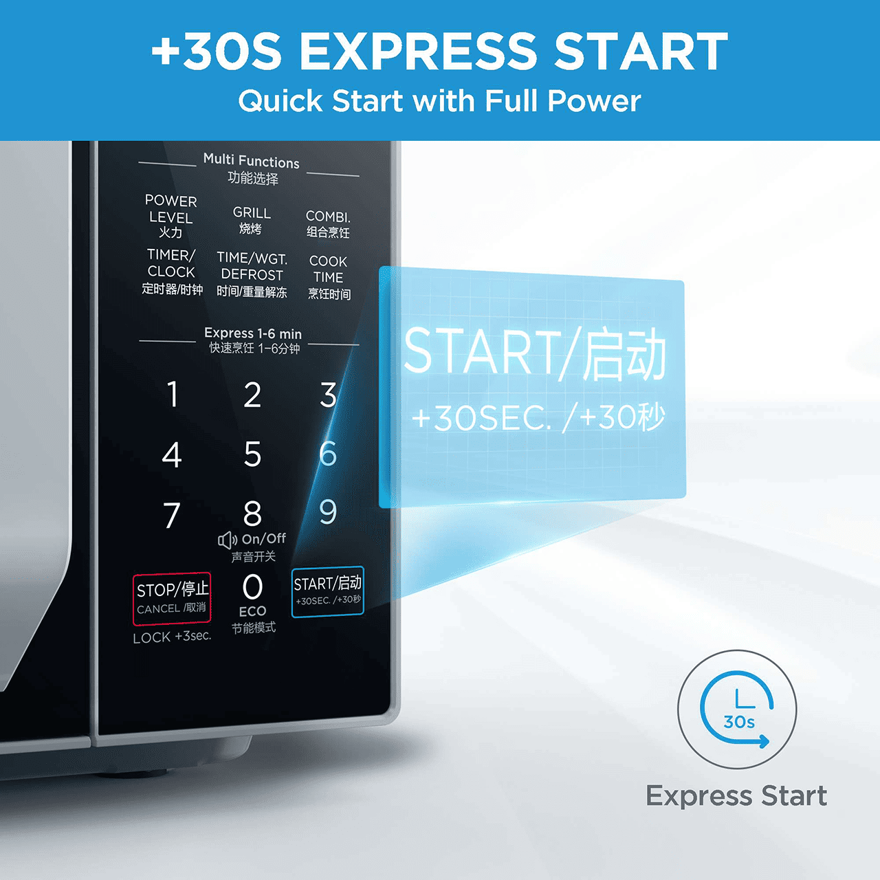+30S EXPRESS START - Quick Start with Full Power