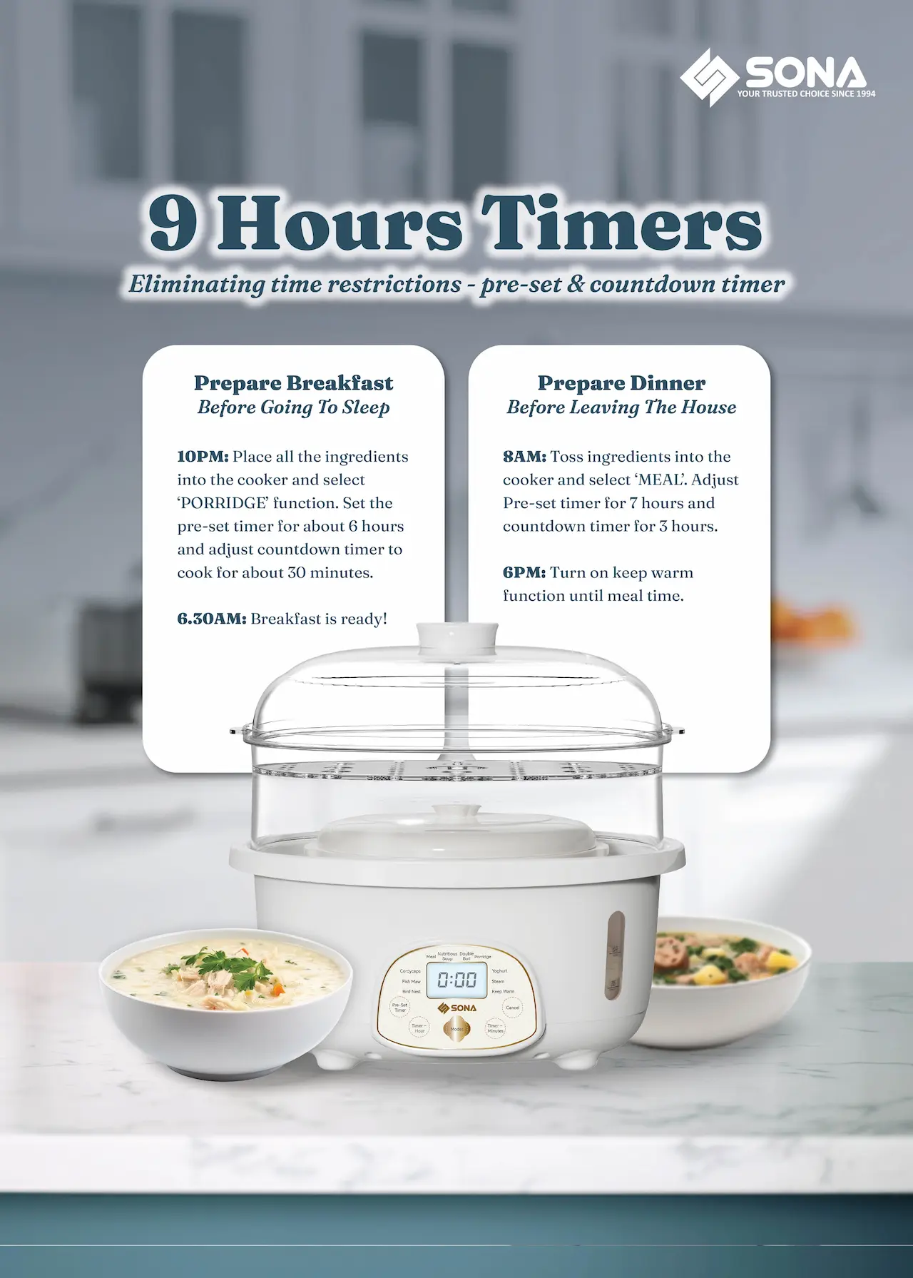 9 Hours Timers