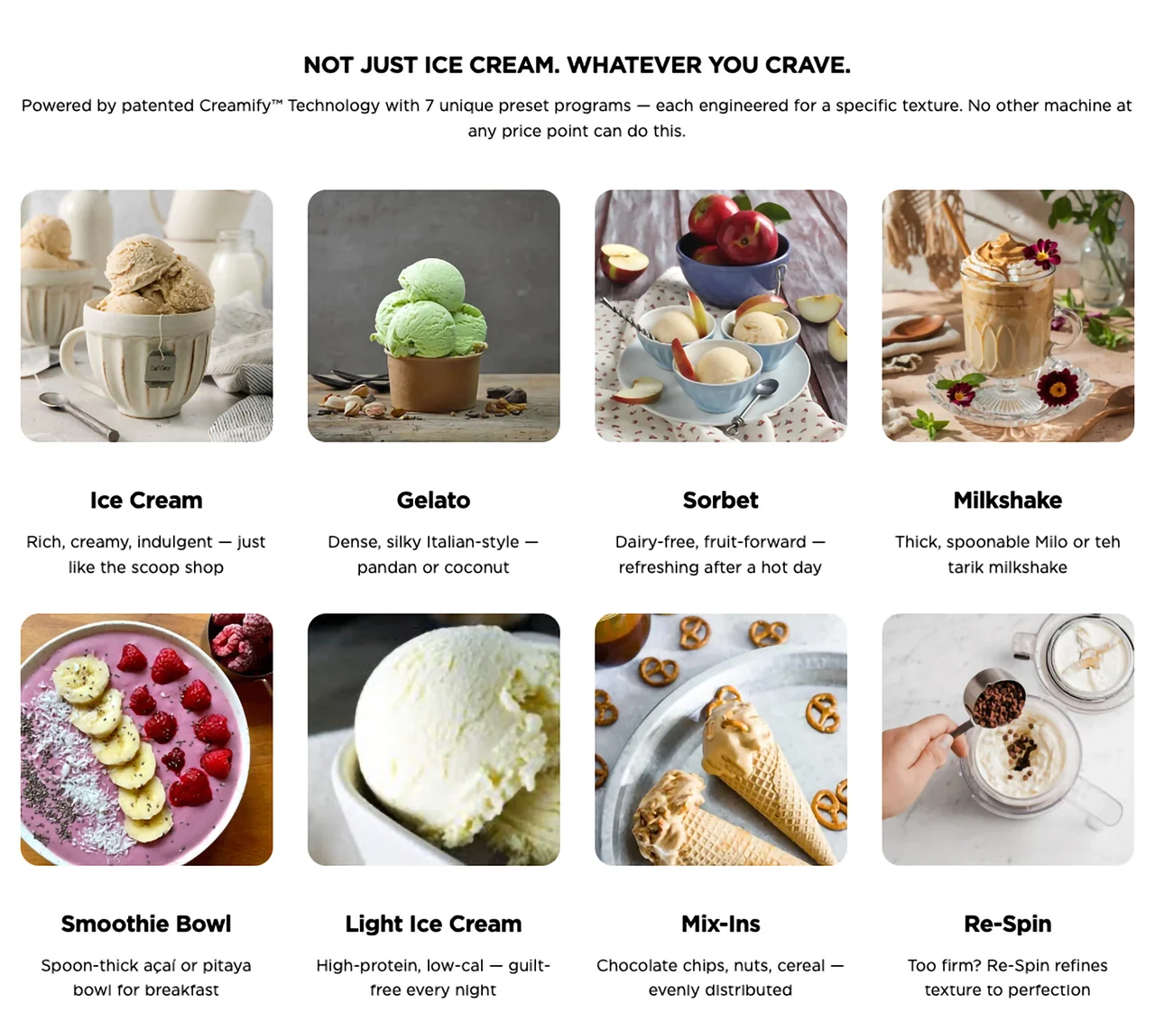 NOT JUST ICE CREAM. WHATEVER YOU CRAVE.