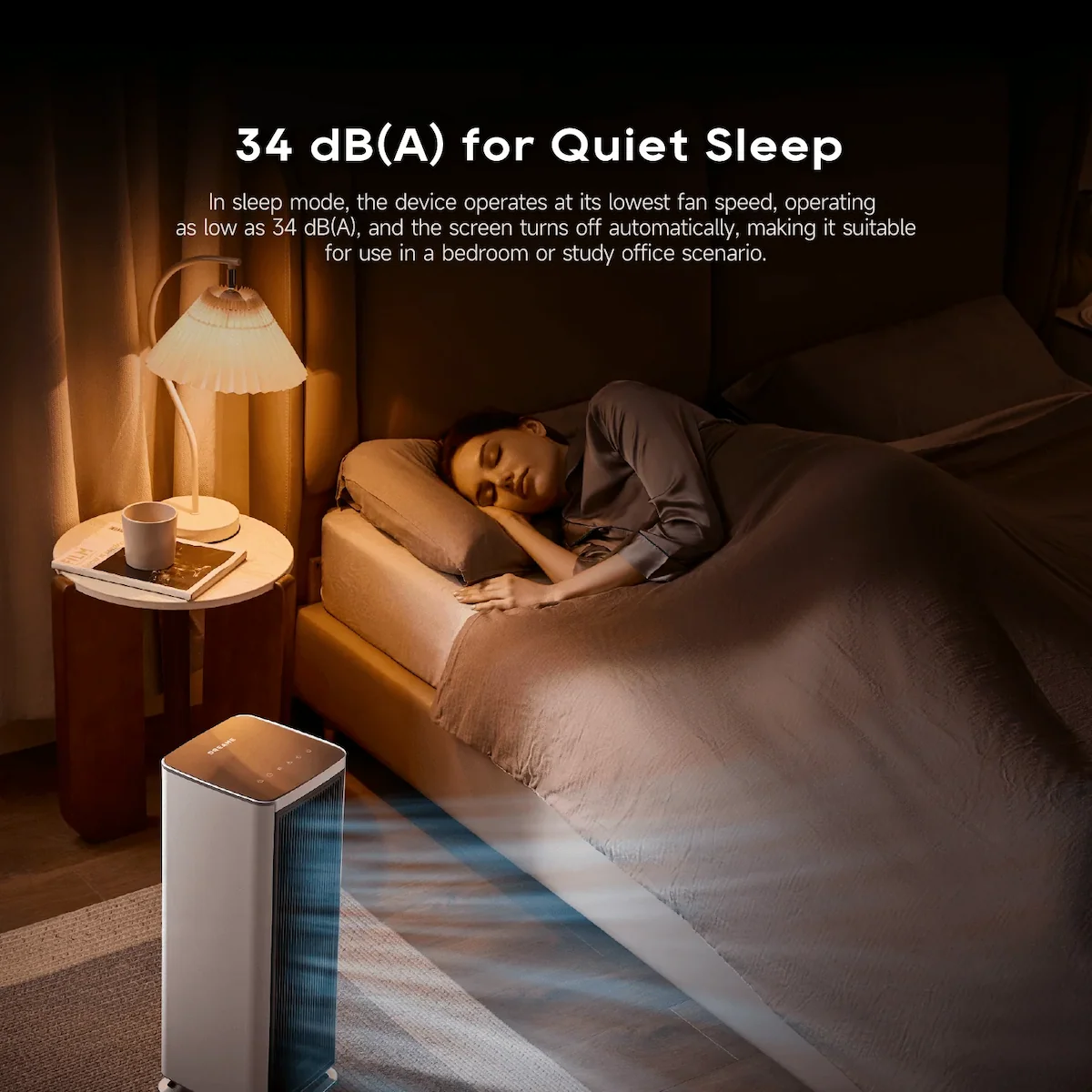 34 dB(A) for Quiet Sleep