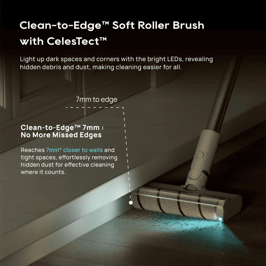 Clean-to-Edge™ Soft Roller Brush with CelesTect™