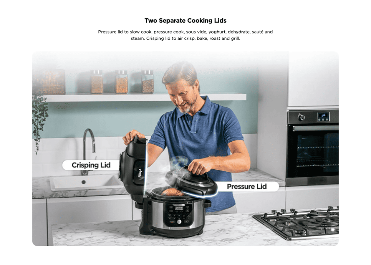 Two Separate Cooking Lids